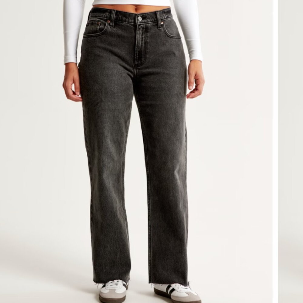 Abercrombie & Fitch Black Ankle Jeans